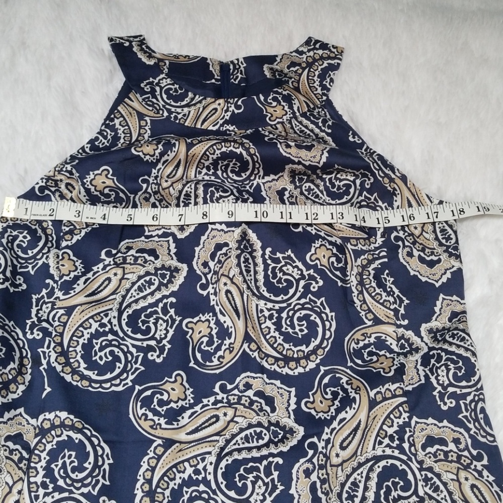Ann Taylor Loft Paisley Print Sleeveless Dress - Picture 6 of 8